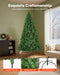 7.2FT Unlit Full Artificial Christmas Tree — 1346 Tips, Metal Base - Monsta Online