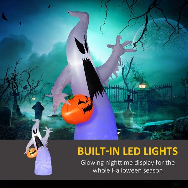 5.8FT Halloween Inflatable Ghost with LED Lights - Monsta Online