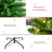 7.5FT Slim Pre - Lit Artificial Christmas Tree — 450 Warm White LEDs, 8 Modes, 1146 Tips, Foldable Base - Monsta Online