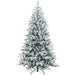 7FT Snow Flocked Artificial Christmas Tree — 1401 Tips, Auto - Open Hinged, Metal Stand - Monsta Online