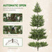 9FT Sparse Artificial Christmas Tree — 4306 Tips, Unlit, Auto - Open Hinged, PE Cedar, Steel Base - Monsta Online