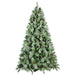 7FT Artificial Christmas Tree — Full, 82 Pine Cones, 1348 Tips, PVC+Hard Needle, Hinged, Metal Stand - Monsta Online