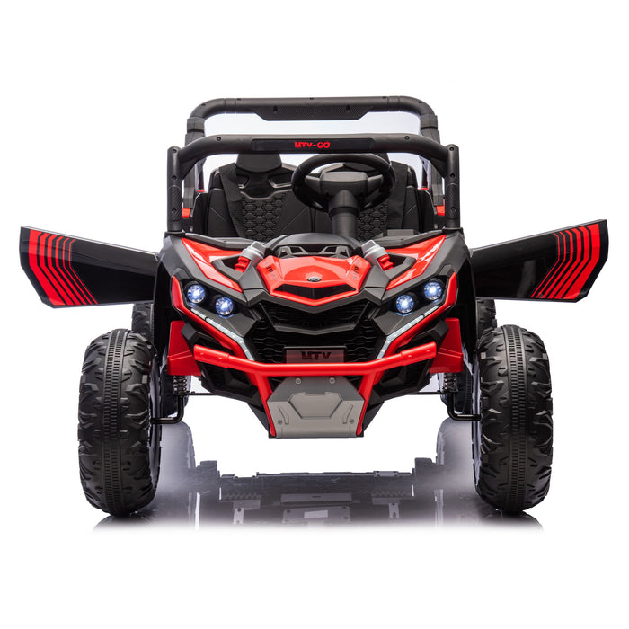 Two Seater 24V Kids Ride On UTV with Parental Remote and LED Lights - Monsta Online