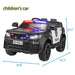 Black 12V Police Ride - On Car for Kids - Remote Control, Siren, Music & Suspension Features - Monsta Online