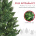 6FT Pencil Artificial Christmas Tree — 618 Tips, Auto - Open Hinged, Unlit, Pine Needles, Steel Base - Monsta Online