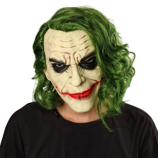 Halloween Horror Joker Mask – Scary Creepy Clown Latex Cosplay Costume Prop - Monsta Online