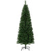 6FT Slim Pencil Artificial Christmas Tree — 618 Tips, Unlit, Space - Saving, Green, Steel Base - Monsta Online