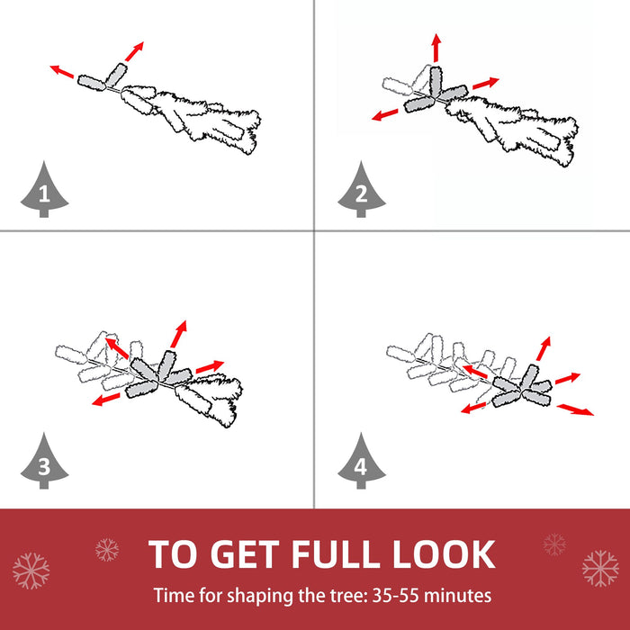 7FT Pink Pencil Artificial Christmas Tree — 1000 Tips, Unlit, Auto - Open, Slim Space - Saving, Metal Stand - Monsta Online