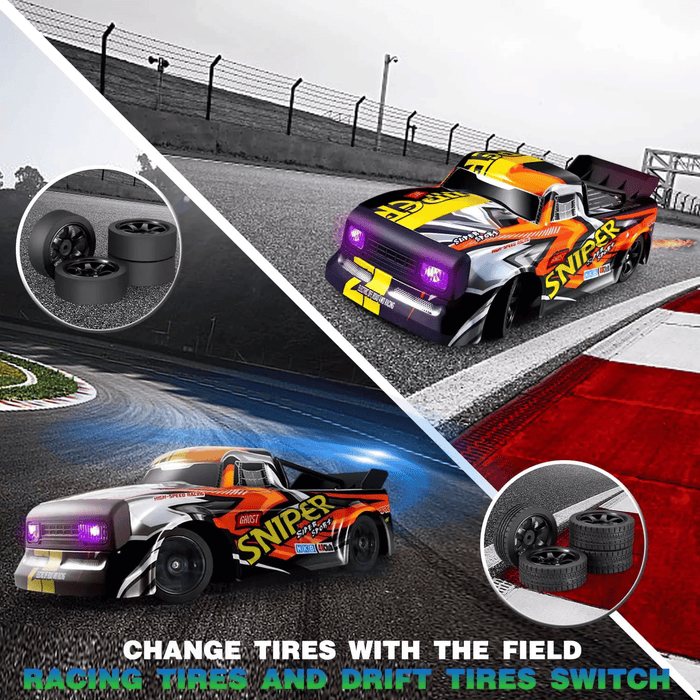Sniper 4WD High - Speed Remote Control Racing Car with Dual Rechargeable Batteries - Monsta Online