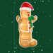6FT Prelit Inflatable Gingerbread Man with LED Lights - Outdoor Christmas Decoration - Monsta Online