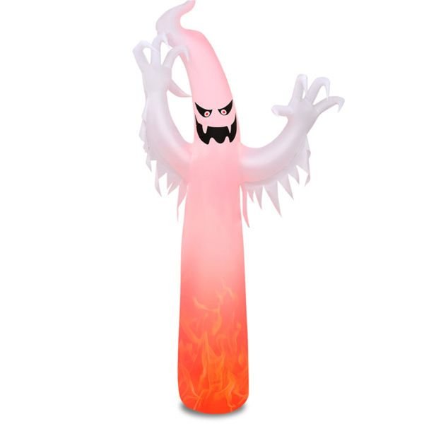 12FT Halloween Inflatable Ghost with Flame Light - Monsta Online