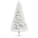 6FT White Artificial Christmas Tree — 1000 Tips, Unlit, Auto - Open Hinged, Wide Full Shape, Steel Base - Monsta Online