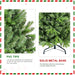 7.5FT Artificial Christmas Tree — Full, 1599 Tips, PE+PVC, Hinged, Metal Stand - Monsta Online