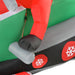 7FT Prelit Inflatable Santa Claus Driving Snowmobile with LED Lights - Outdoor Christmas Decoration - Monsta Online