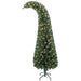 6FT Bent Top Pre - Lit Artificial Christmas Tree — 200 Warm White LEDs, 493 Tips, 8 Modes, Slim, Metal Base - Monsta Online