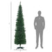 7FT Pencil Artificial Christmas Tree — 499 Tips, Unlit, Slim, Green, Plastic Stand - Monsta Online