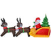 7FT Prelit Inflatable Santa with Sleigh, Reindeer & Tree with LED Lights - Outdoor Christmas Decoration - Monsta Online
