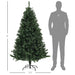 6FT Artificial Christmas Tree — 1000 Tips, Unlit, Auto - Open, Full Wide Shape, Steel Base - Monsta Online