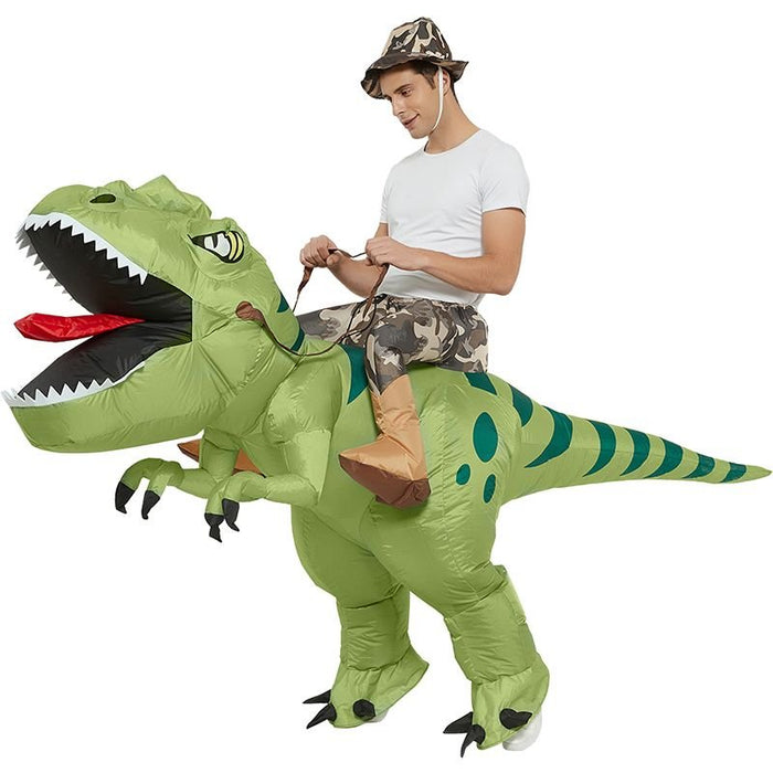 Halloween Inflatable Riding Dinosaur Costume – Kids & Adult Funny Cosplay Outfit - Monsta Online