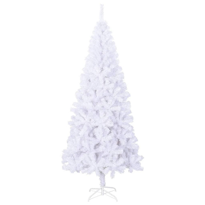 8FT white artificial Christmas tree — 1300 tips, durable PVC, outdoor - safe, full - bodied display with easy plug - in assembly - Monsta Online