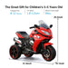 12V Electric Ride - On Motorcycle for Kids - Rechargeable 3 - Wheel Toy with Light - Up Wheels - Monsta Online