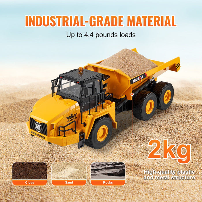 1:16 Scale RC Construction Dump Truck - Remote Controlled 11CH Toy for Outdoor Adventures - Monsta Online