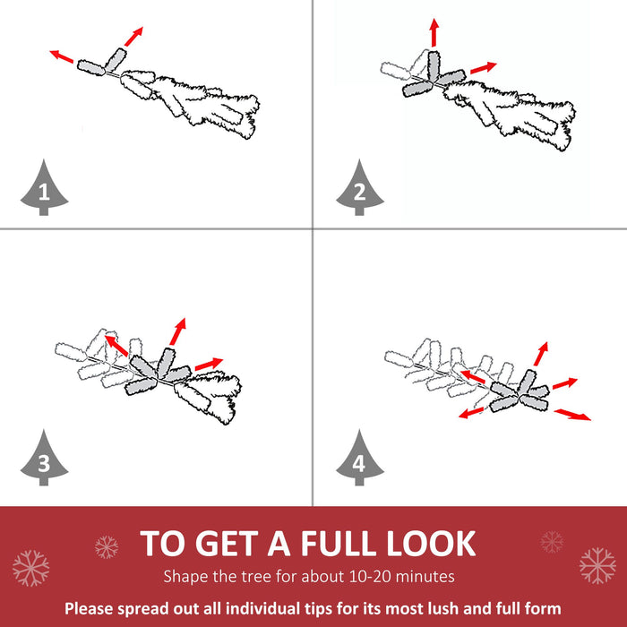 5FT Blue Pencil Artificial Christmas Tree — 294 Tips, Unlit, Slim Space - Saving, Plastic Stand - Monsta Online