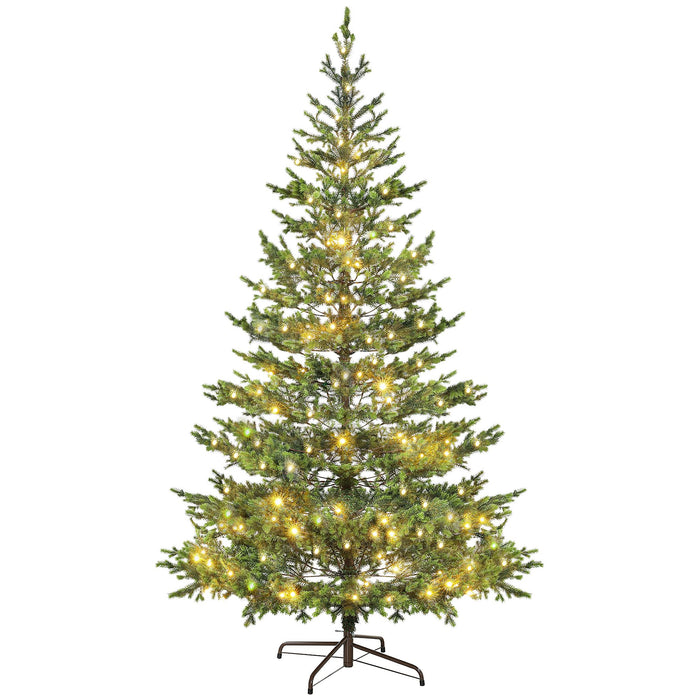 9FT Sparse Cedar Pre - Lit Artificial Christmas Tree — 310 Dual - Color LEDs, 11 Modes, 4306 Tips, Remote - Monsta Online