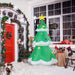 6.9FT Prelit Inflatable Christmas Tree with Star Topper and LED Lights - Outdoor Christmas Decoration - Monsta Online