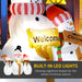 6.1FT Prelit Inflatable Three Snowmen with Signs and LED Lights - Outdoor Christmas Decoration - Monsta Online