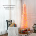 7FT Pink Pencil Pre - Lit Artificial Christmas Tree — 250 Multicolor LEDs, 8 Modes, 500 Tips, Slim - Monsta Online