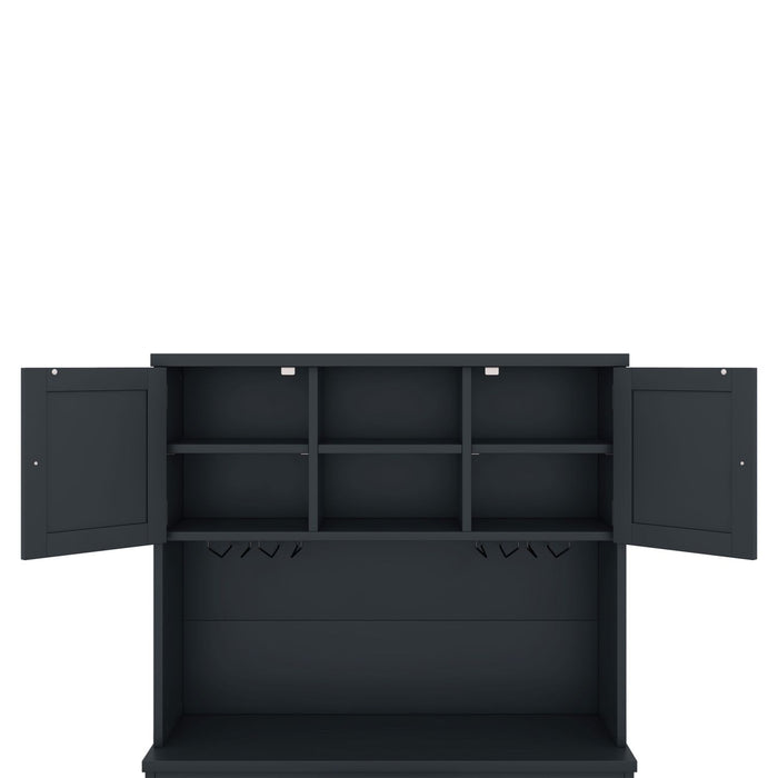 Farmhouse Coffee Bar Cabinet with Wine Storage & Drawers for Kitchen - Monsta Online