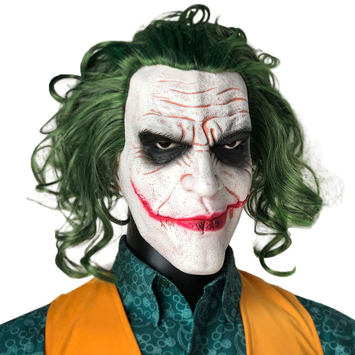 Halloween Horror Joker Mask – Scary Creepy Clown Latex Cosplay Costume Prop - Monsta Online