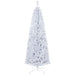 6FT White Pencil Artificial Christmas Tree — 618 Tips, Slim Space - Saving, Steel Stand, Unlit - Monsta Online