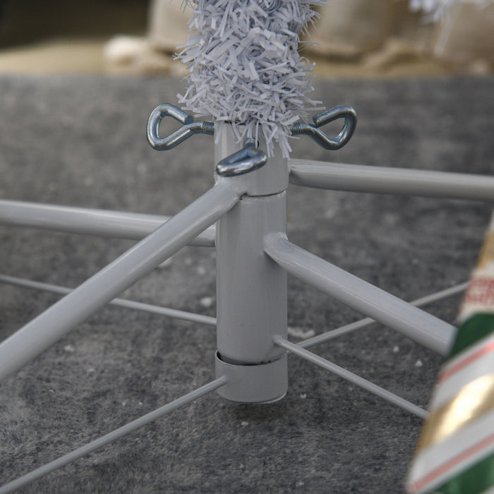 6FT White Pre - Lit Artificial Christmas Tree — 250 Warm White LEDs, 859 Tips, Auto - Open Hinged, Full Shape - Monsta Online