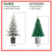 6.5FT Pre - Lit Snow Flocked Potted Christmas Tree — 350 Lights, Artificial Tree for Indoor/Outdoor - Monsta Online