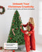 6FT Full Artificial Christmas Tree — 1250 Tips, Metal Base - Monsta Online