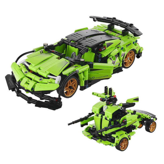 2 in 1 STEM Car/Robot Building Toy with 461 PCS Remote Control and Dual Batteries for Kids - Monsta Online