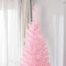 8FT Pink Pencil Artificial Christmas Tree — 618 Tips, Slim Space - Saving, Plastic Stand - Monsta Online