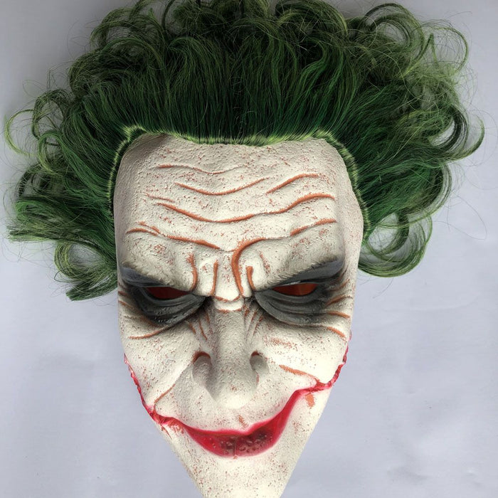 Halloween Horror Joker Mask – Scary Creepy Clown Latex Cosplay Costume Prop - Monsta Online