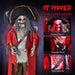 6.3ft Animatronic Halloween Pirate – Motion and Sound Activated with Shaking Head and Creepy Talking - Monsta Online