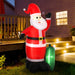8FT Prelit Inflatable Santa Claus with Toy Bag and LED Lights - Outdoor Christmas Decoration - Monsta Online