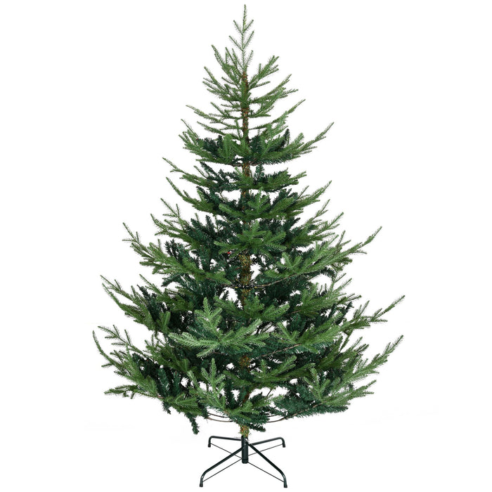 6FT Nordic Pine Artificial Christmas Tree — 795 Tips, Auto - Open Hinged, Unlit, Wide Steel Base - Monsta Online
