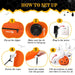5.9FT Halloween Inflatable Pumpkin Ghost with LED Lights - Monsta Online
