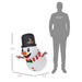 3FT Prelit Christmas Hanging Inflatable Snowman with LED Lights - Outdoor Window Decoration - Monsta Online