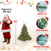 4FT Pre - Lit Artificial Christmas Tree — Mixed PE/PVC, LED Lights, Hinged Metal Stand - Monsta Online
