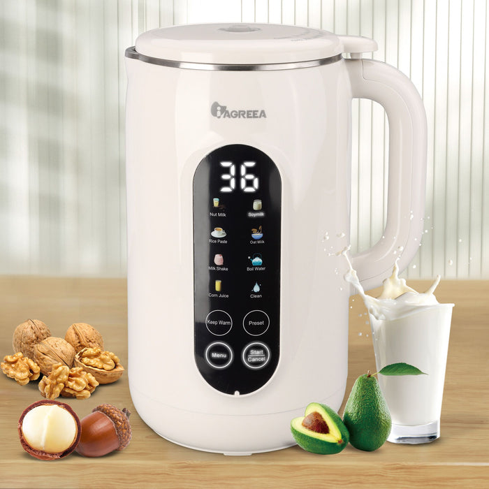 Powerful 750W Almond Milk Maker 8 in 1 with Keep Warm and Delay Start Features - Monsta Online