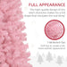 8FT Pink Pencil Artificial Christmas Tree — 1168 Douglas Fir Tips, Unlit, Auto - Open, Slim, Steel Base - Monsta Online