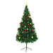7FT Pre‑Lit Artificial Christmas Tree with Baubles — 200 LEDs, 910 Tips, USB Powered - Monsta Online
