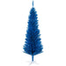 5FT Blue Pencil Artificial Christmas Tree — 294 Tips, Unlit, Slim Space - Saving, Plastic Stand - Monsta Online